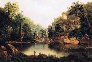 Robert S.Duncanson Little Miami River France oil painting artist